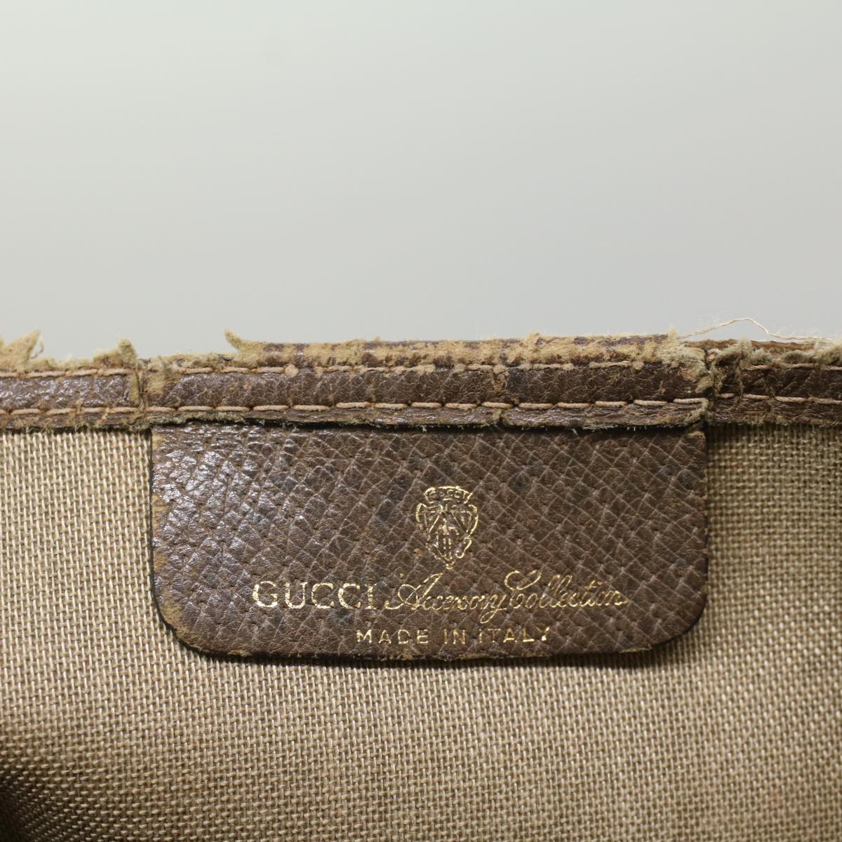 GUCCI GG Canvas Web Sherry Line Tote Bag Beige Red Green 39 02 003 ti1250