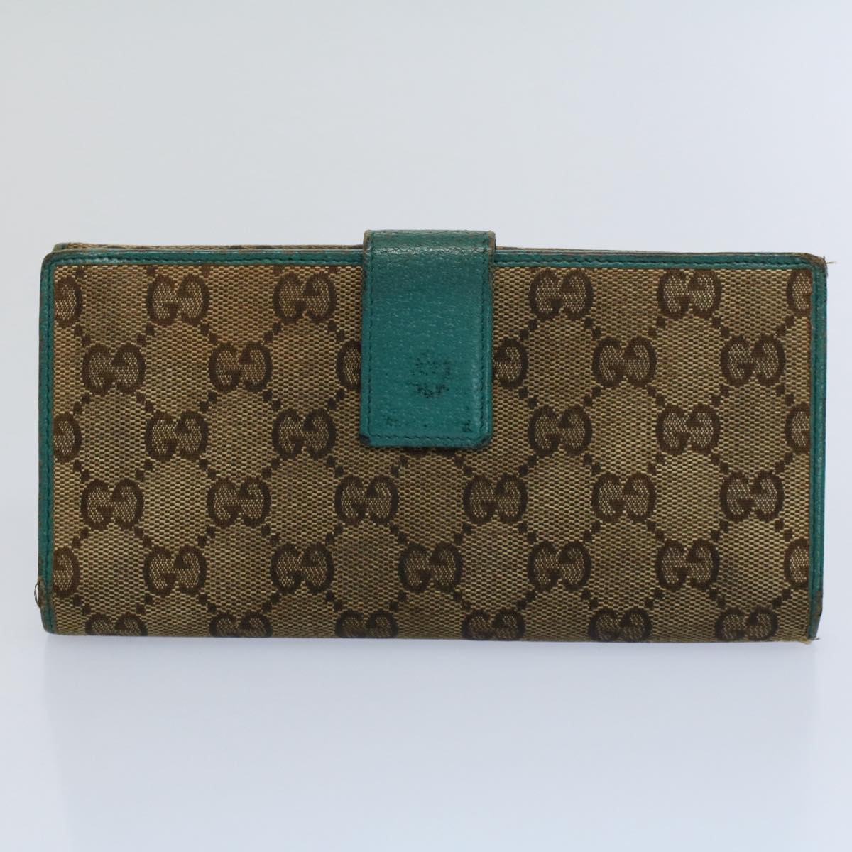 GUCCI GG Canvas Wallet Leather Canvas 7Set Beige ti1256