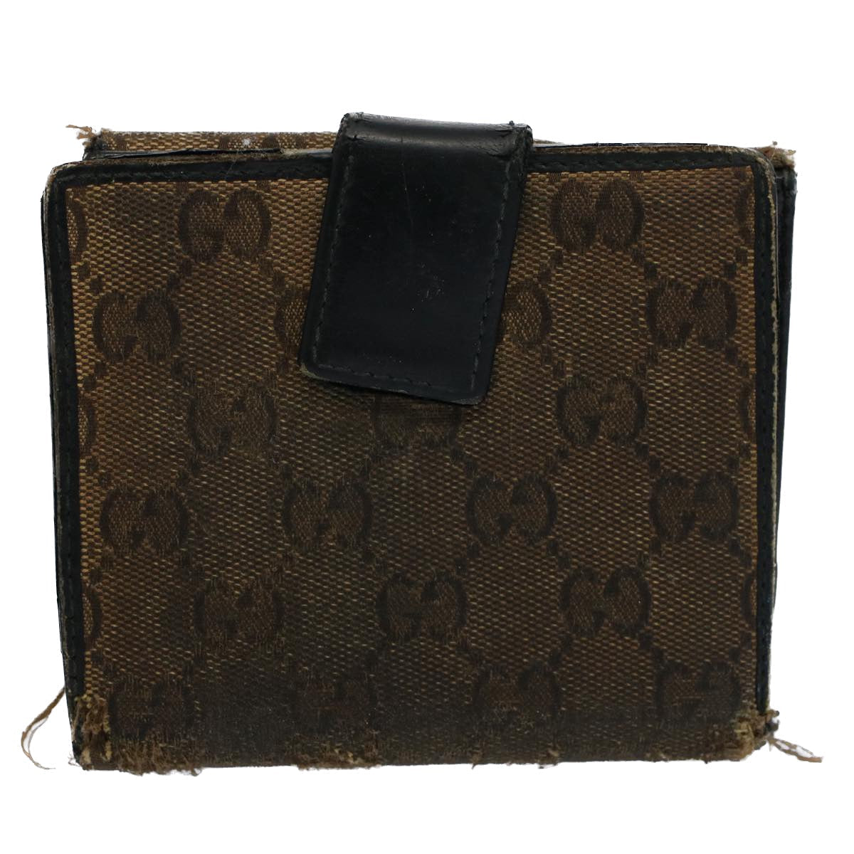 GUCCI GG Canvas Wallet Leather Canvas 7Set Beige ti1256