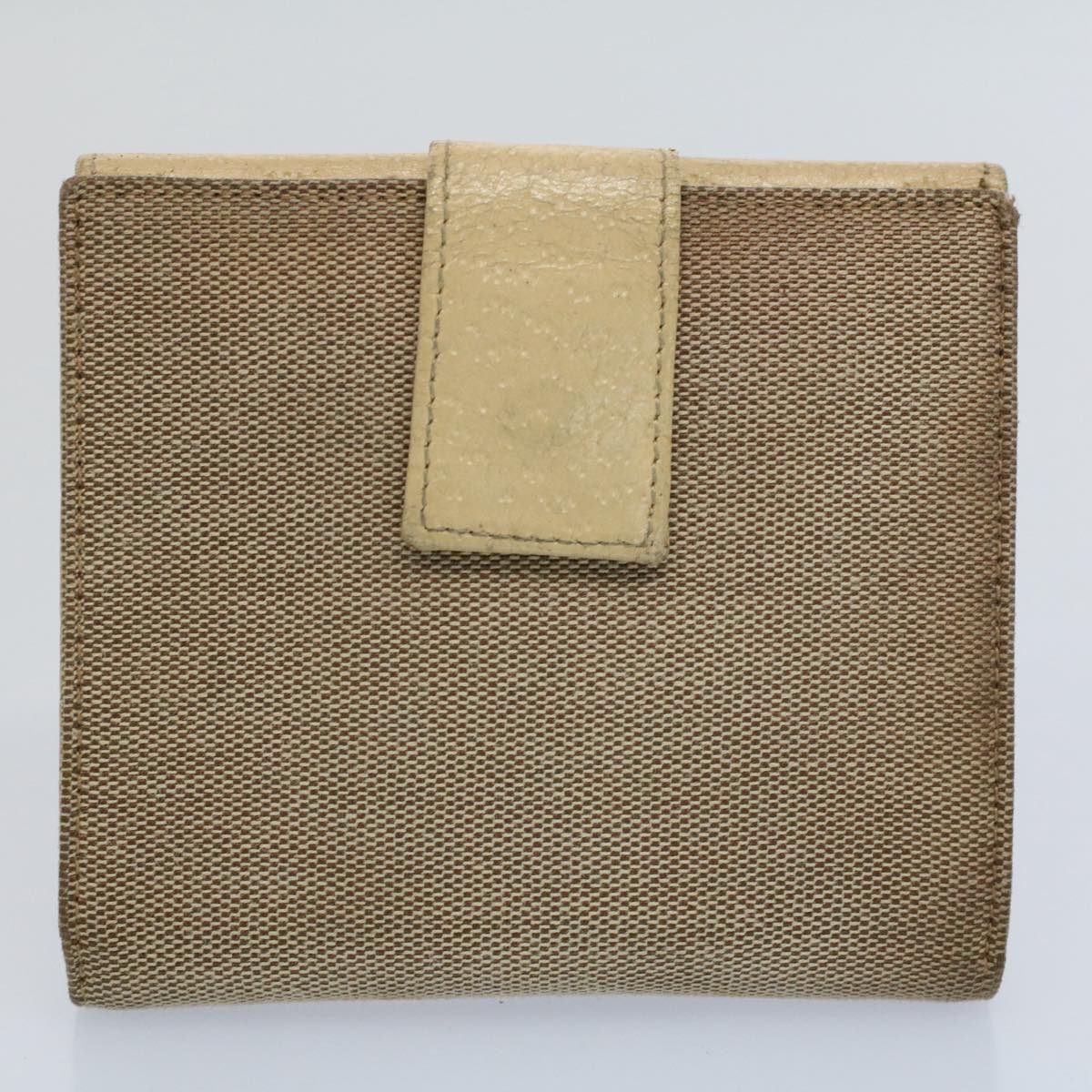 GUCCI GG Canvas Wallet Leather Canvas 7Set Beige ti1256