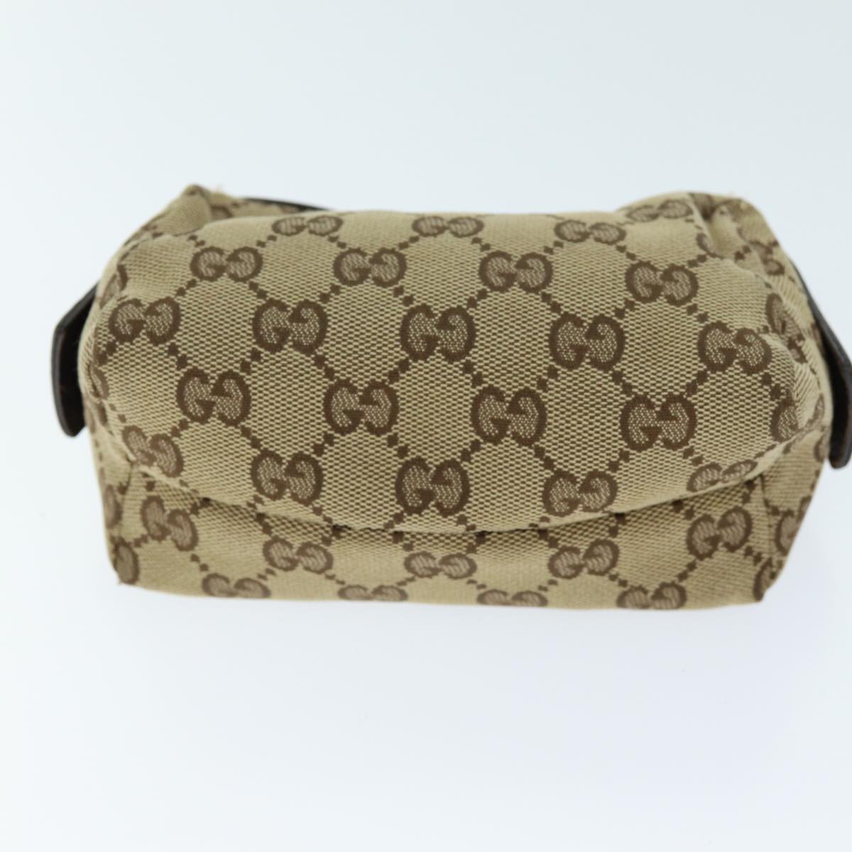 GUCCI GG Canvas Pouch 3Set Beige Black ti1630