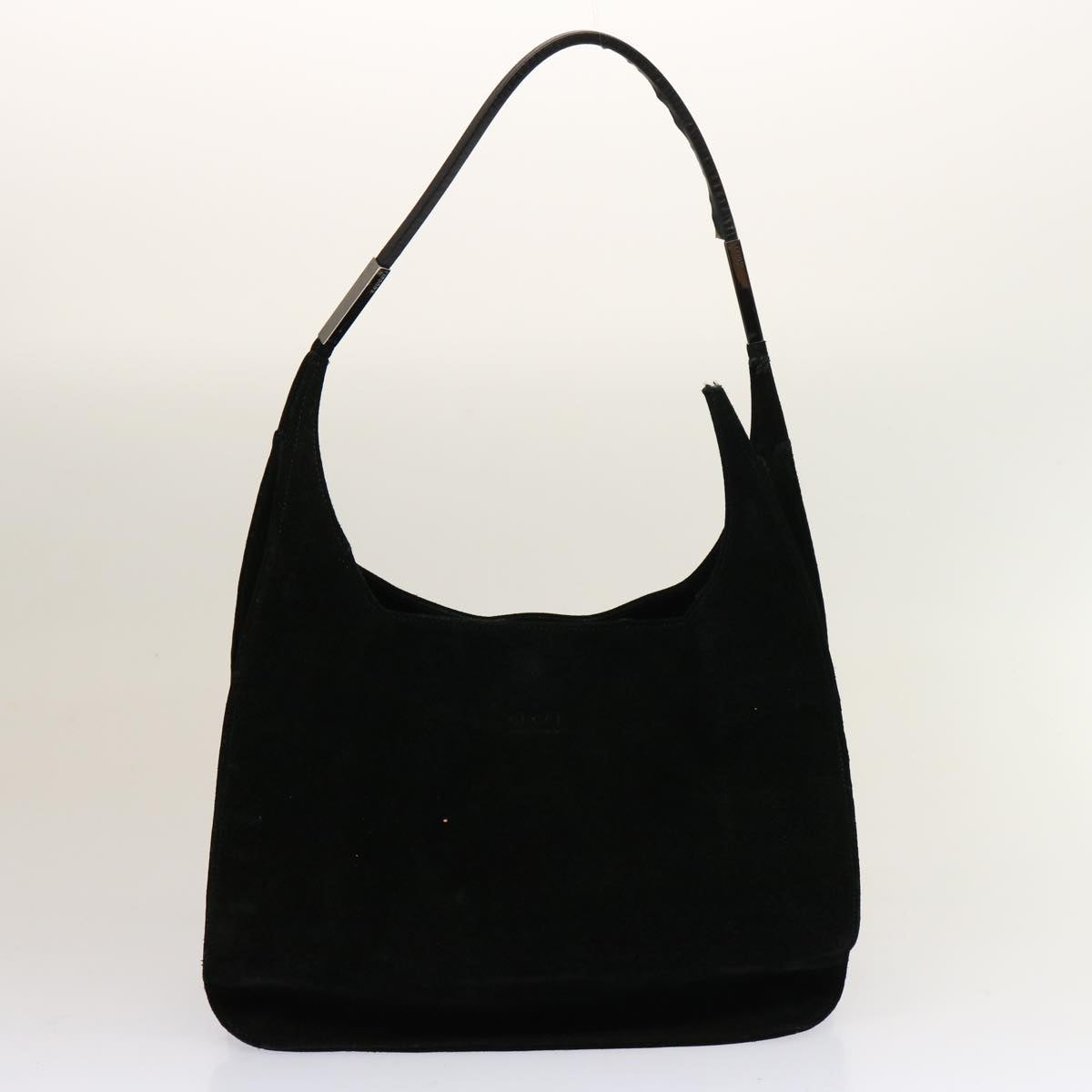 GUCCI Bamboo Shoulder Bag Suede Leather 3Set White Black Brown ti1672