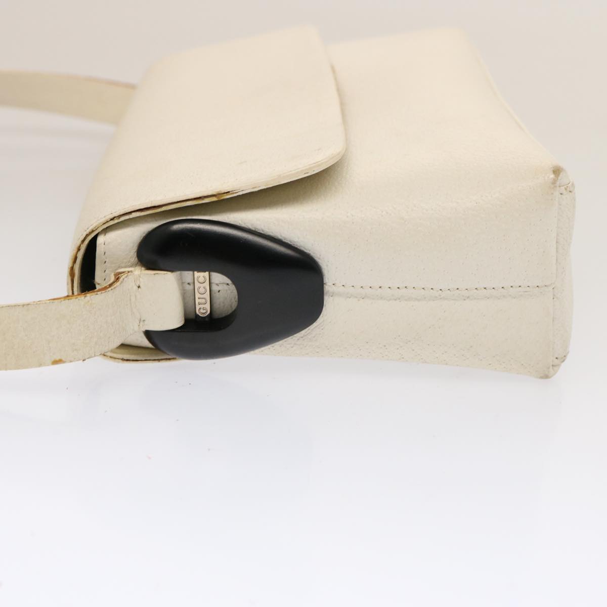 GUCCI Bamboo Shoulder Bag Suede Leather 3Set White Black Brown ti1672