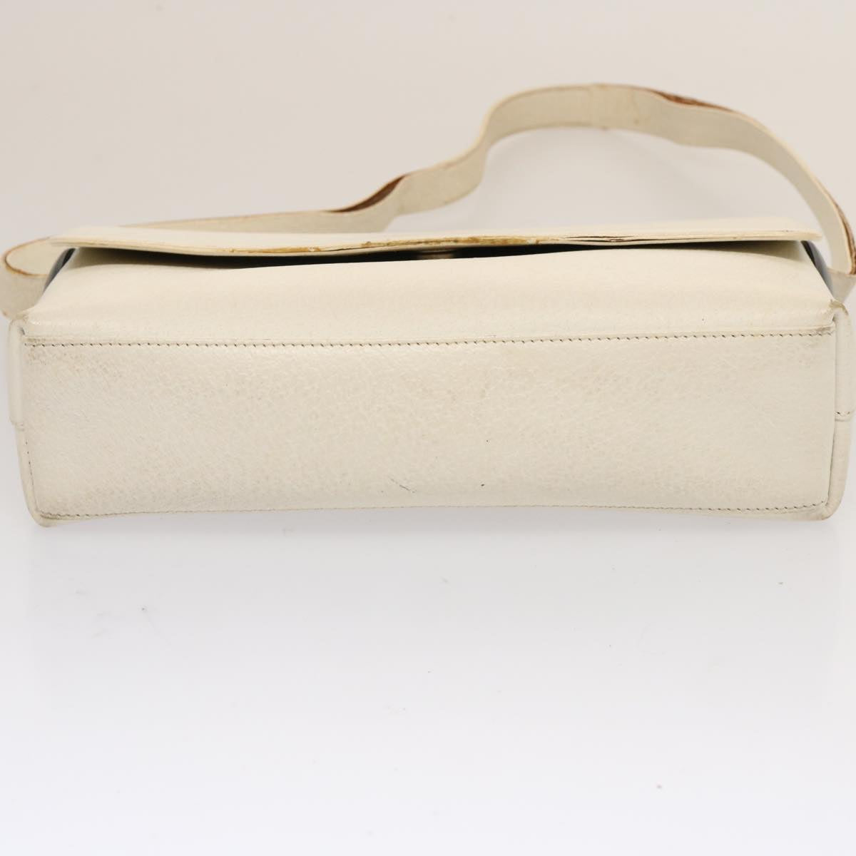 GUCCI Bamboo Shoulder Bag Suede Leather 3Set White Black Brown ti1672