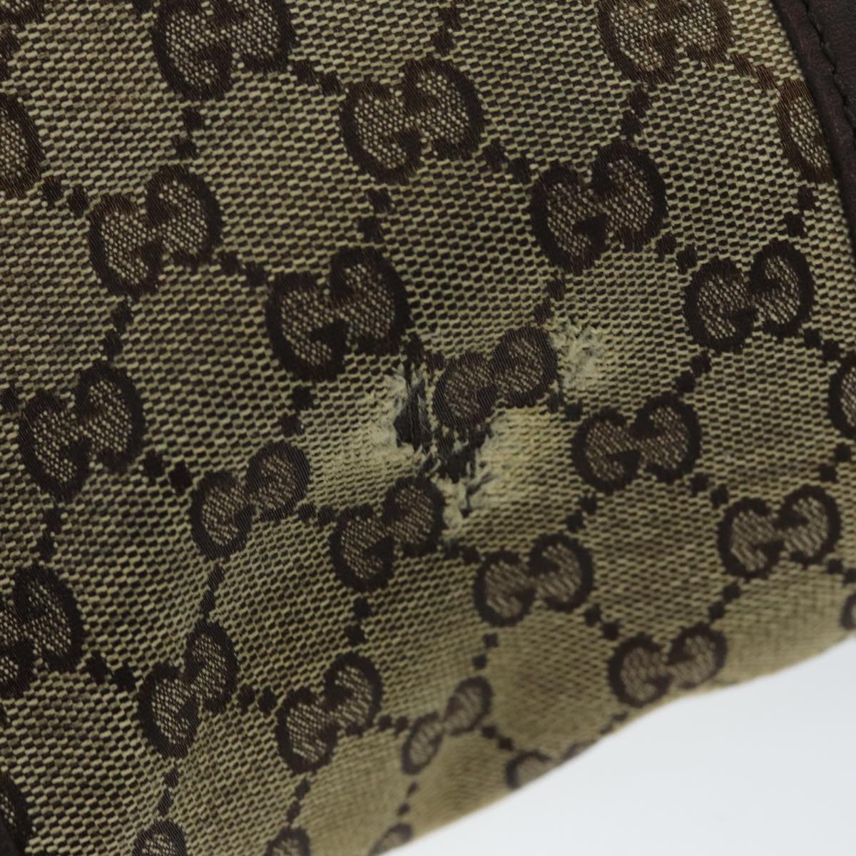 GUCCI GG Canvas Shoulder Bag Beige ti1673
