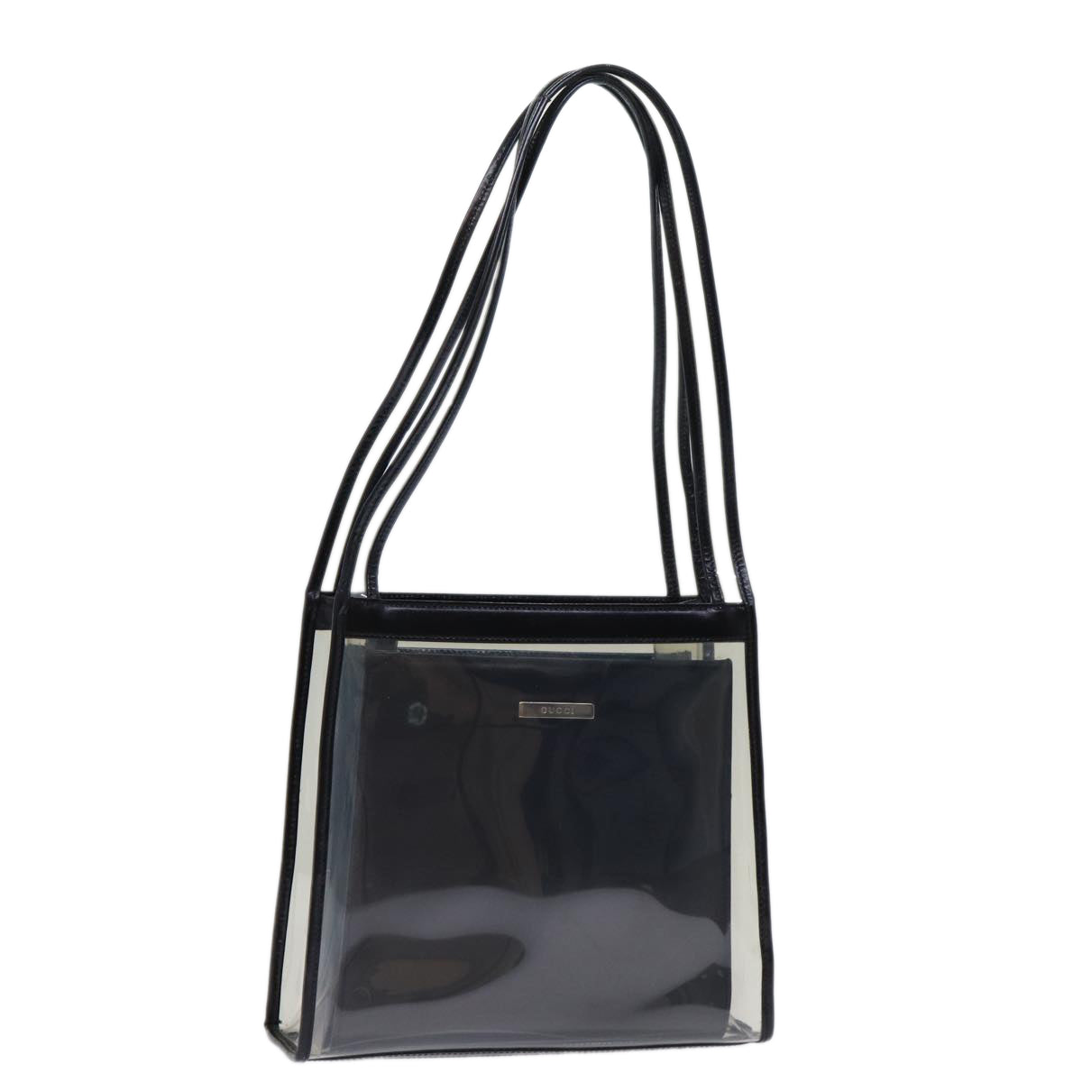 GUCCI Bamboo Shoulder Bag Vinyl Clear 001 2058 1774 5 ti1677