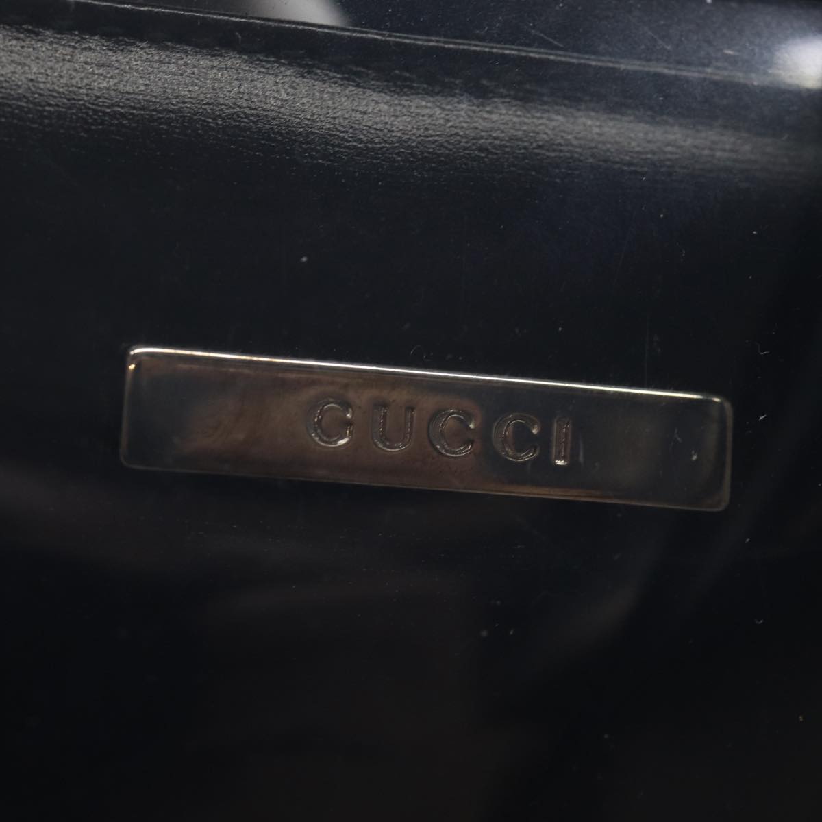 GUCCI Bamboo Shoulder Bag Vinyl Clear 001 2058 1774 5 ti1677