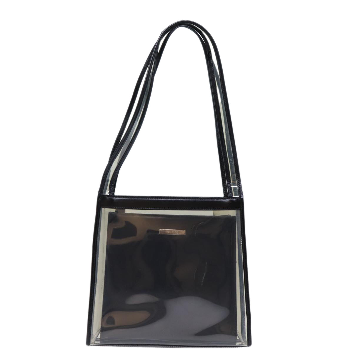 GUCCI Bamboo Shoulder Bag Vinyl Clear 001 2058 1774 5 ti1677