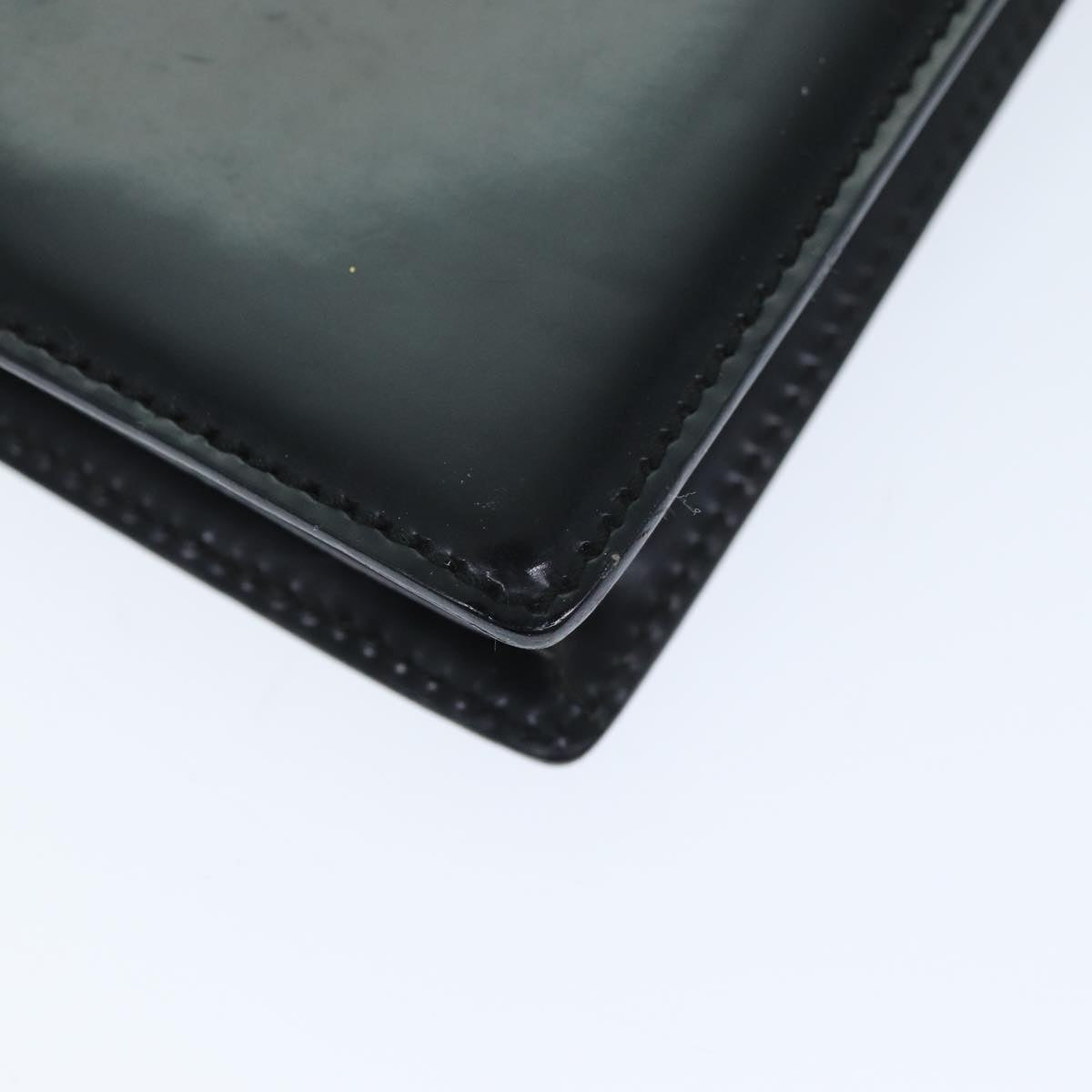 GUCCI Clutch Bag Enamel Black 018 122 1940 ti1679