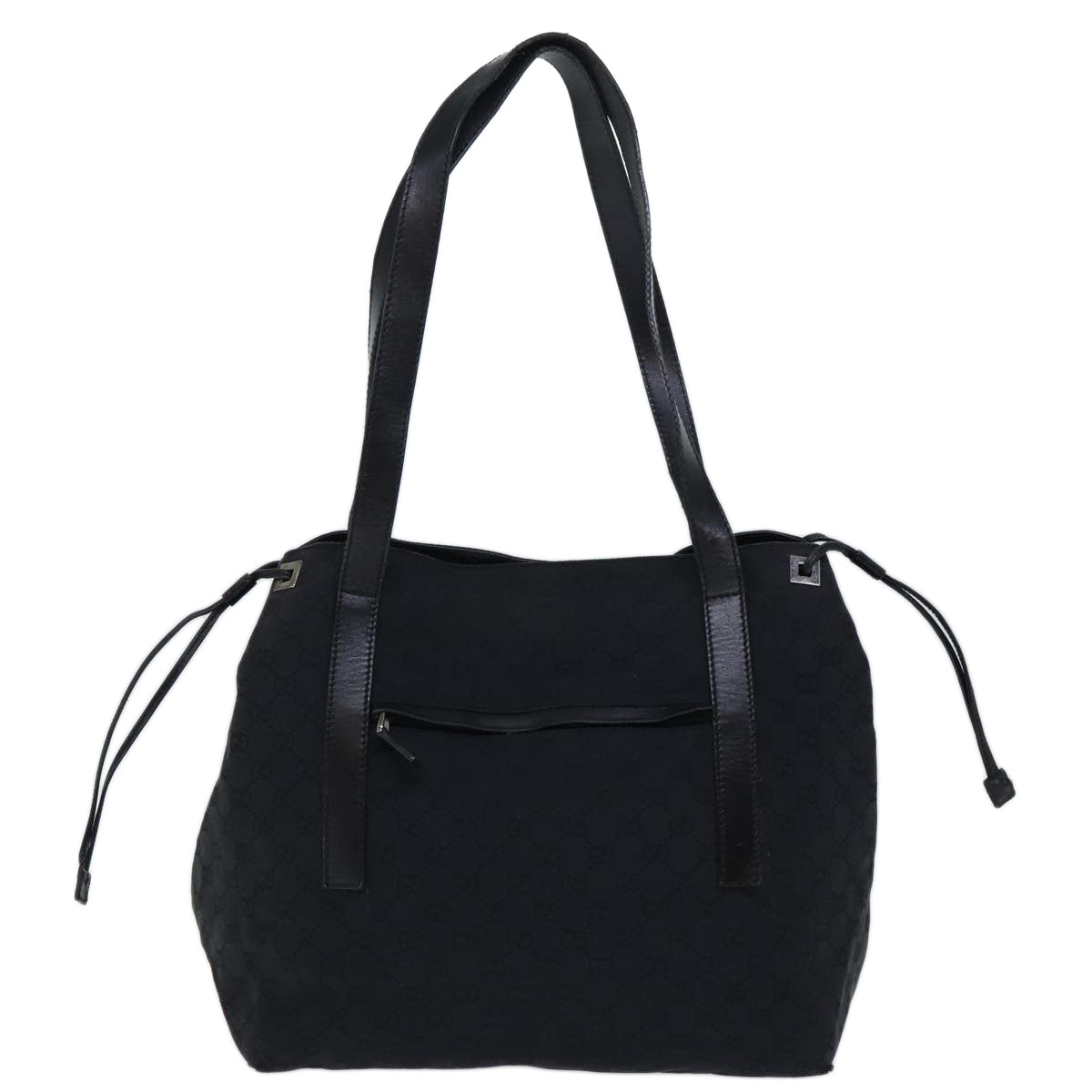 GUCCI GG Canvas Shoulder Bag Black ti1681