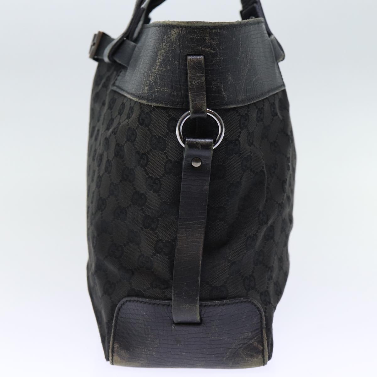 GUCCI GG Canvas Hand Bag Black ti1692