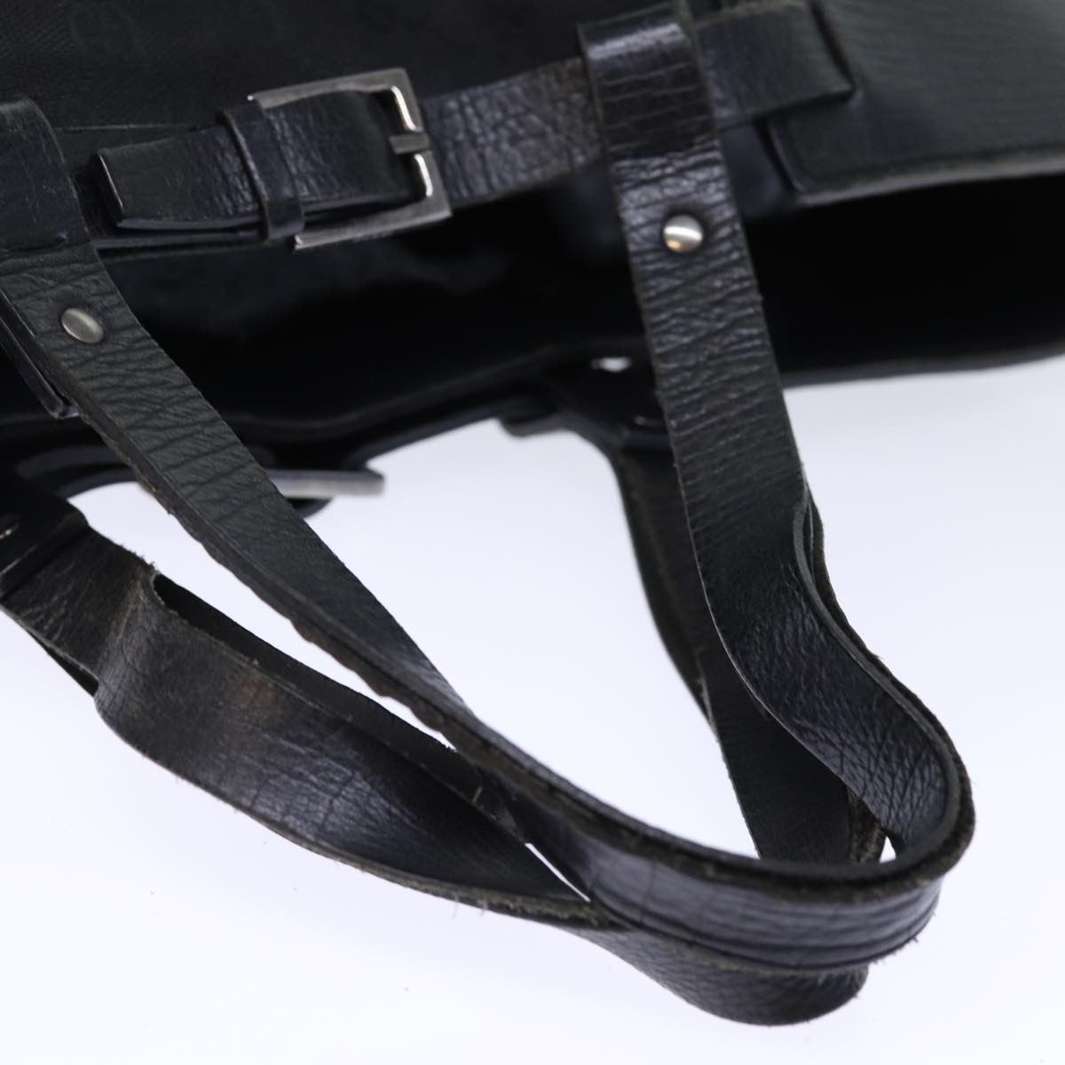 GUCCI GG Canvas Hand Bag Black ti1692