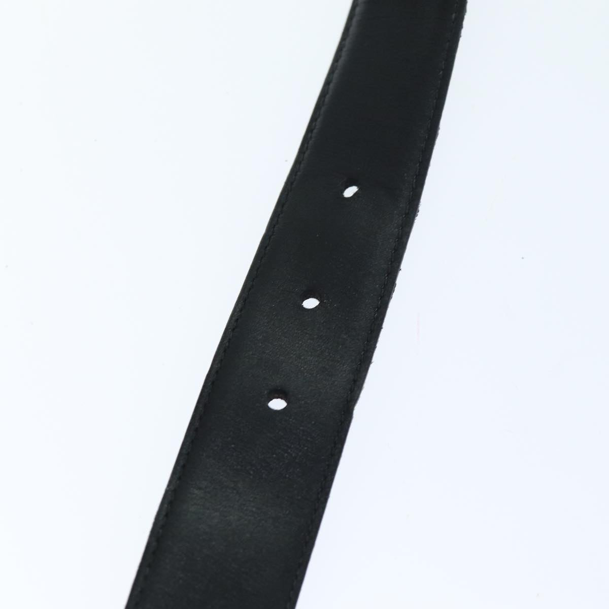 GUCCI Belt Leather 26.4""-28.7"" Black ti1727