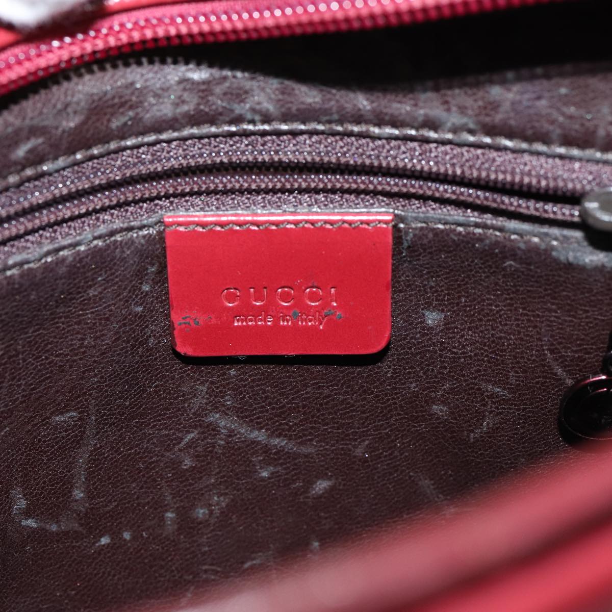 GUCCI Shoulder Bag Enamel Red 001 1274 3032 ti1794