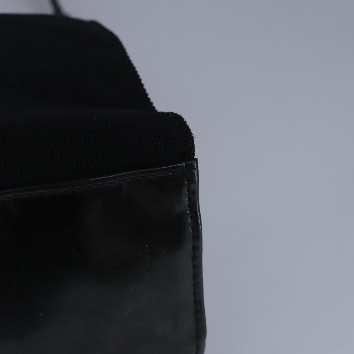 GUCCI Shoulder Bag Nylon Black Gold ti2230
