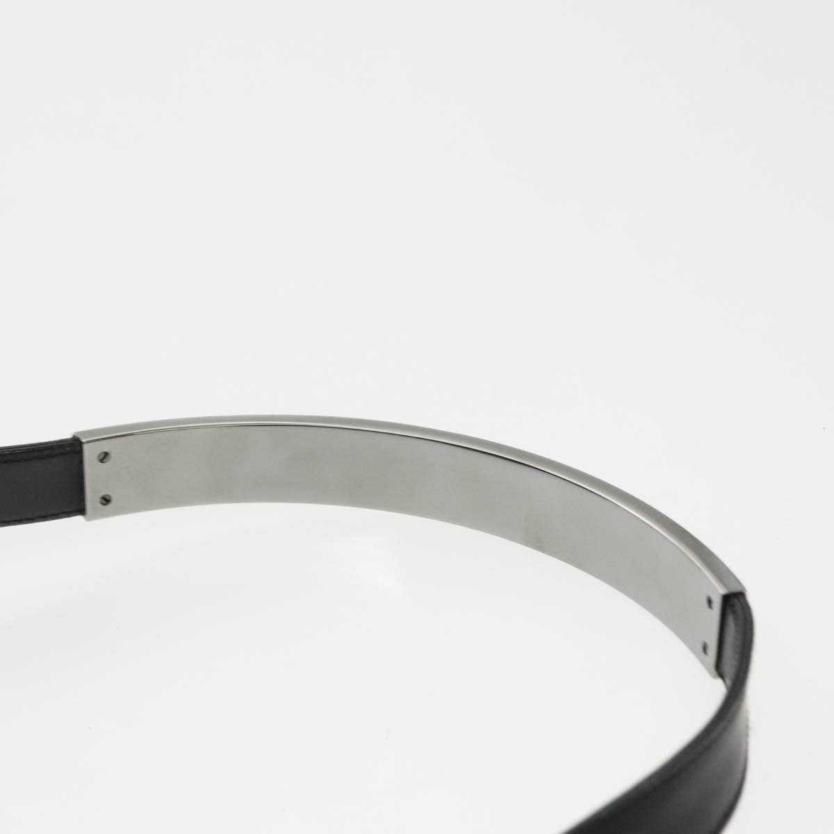GUCCI Shoulder Bag Leather Black Silver 001 3298 ti2316