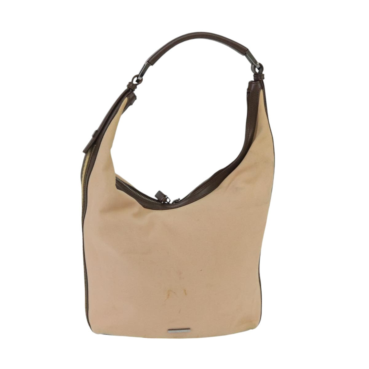 GUCCI Shoulder Bag Canvas Beige Brown Silver 001 4288 ti2331