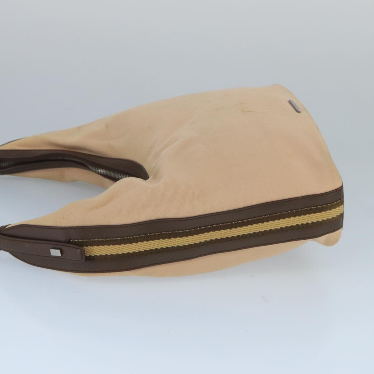 GUCCI Shoulder Bag Canvas Beige Brown Silver 001 4288 ti2331