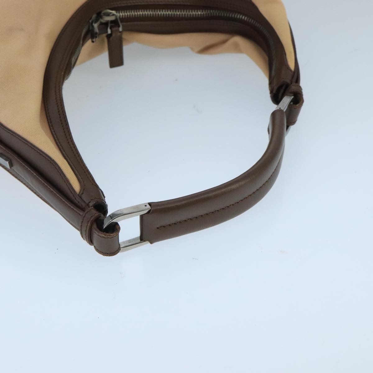 GUCCI Shoulder Bag Canvas Beige Brown Silver 001 4288 ti2331