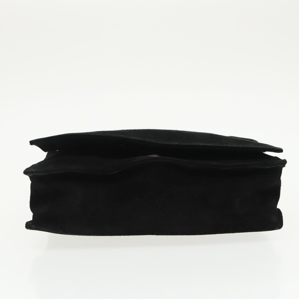GUCCI Bamboo Shoulder Bag Suede Black 001 3239 ti2332