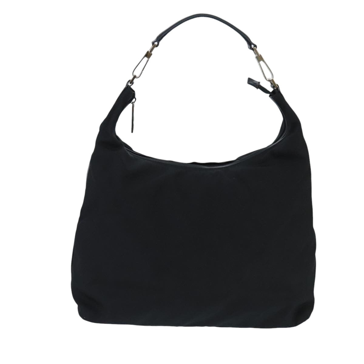 GUCCI Shoulder Bag Nylon Black Silver 001 1955 ti2338