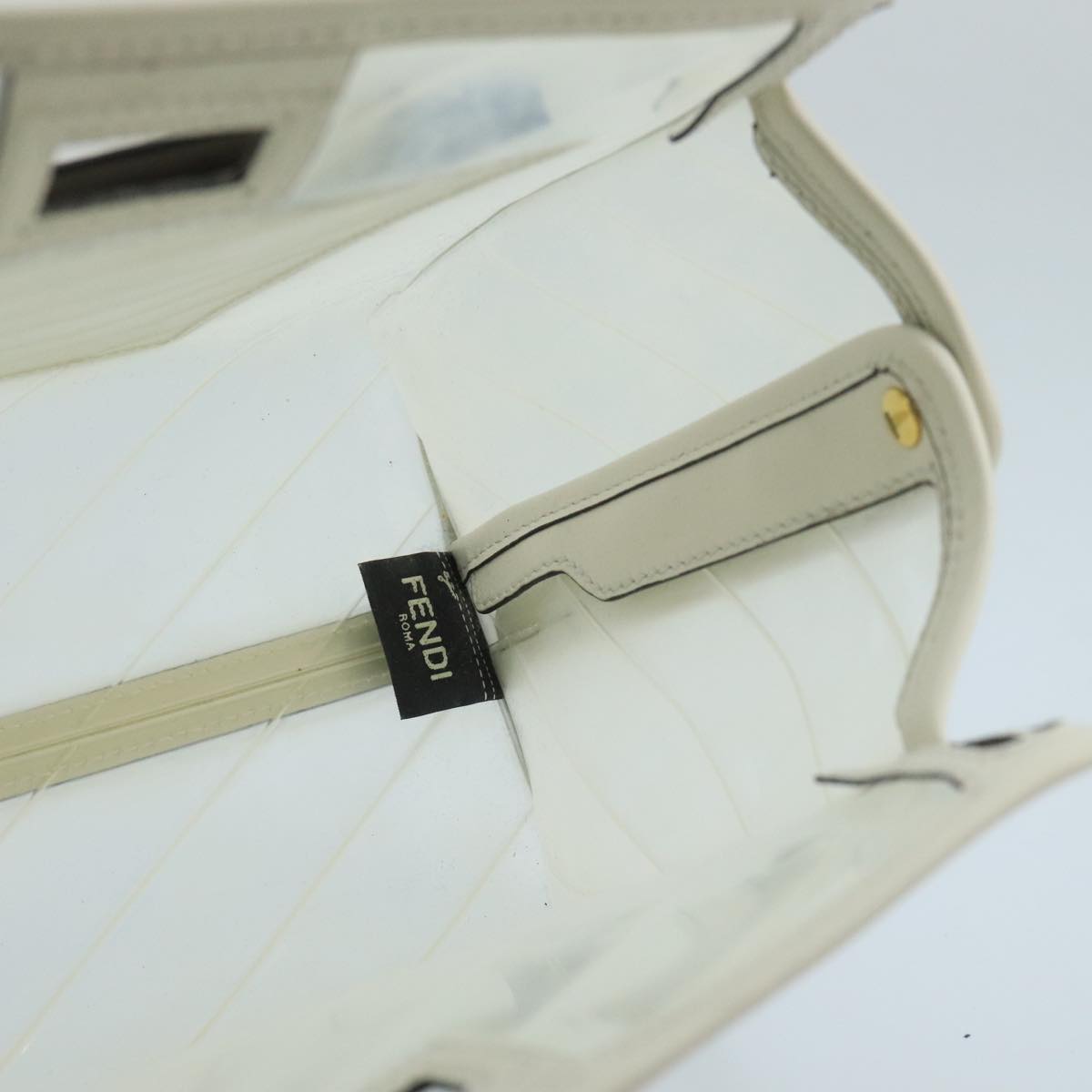 FENDI Bag Cover Vinyl Clear White ti2354