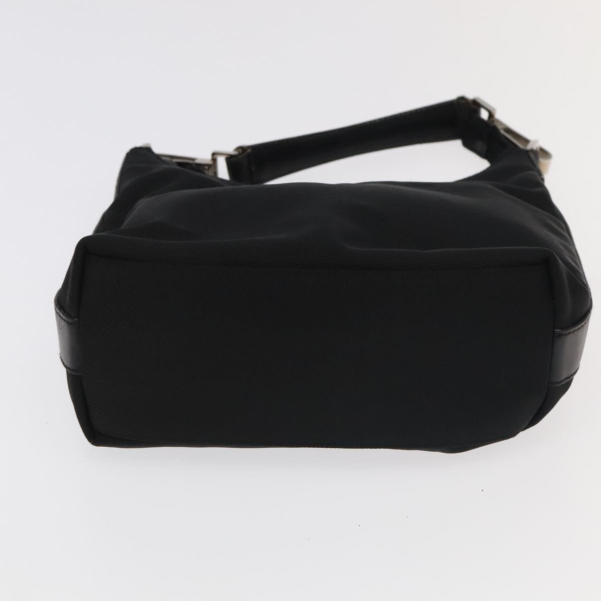 GUCCI Bamboo Shoulder Bag Nylon Suede 3Set Black ti2375