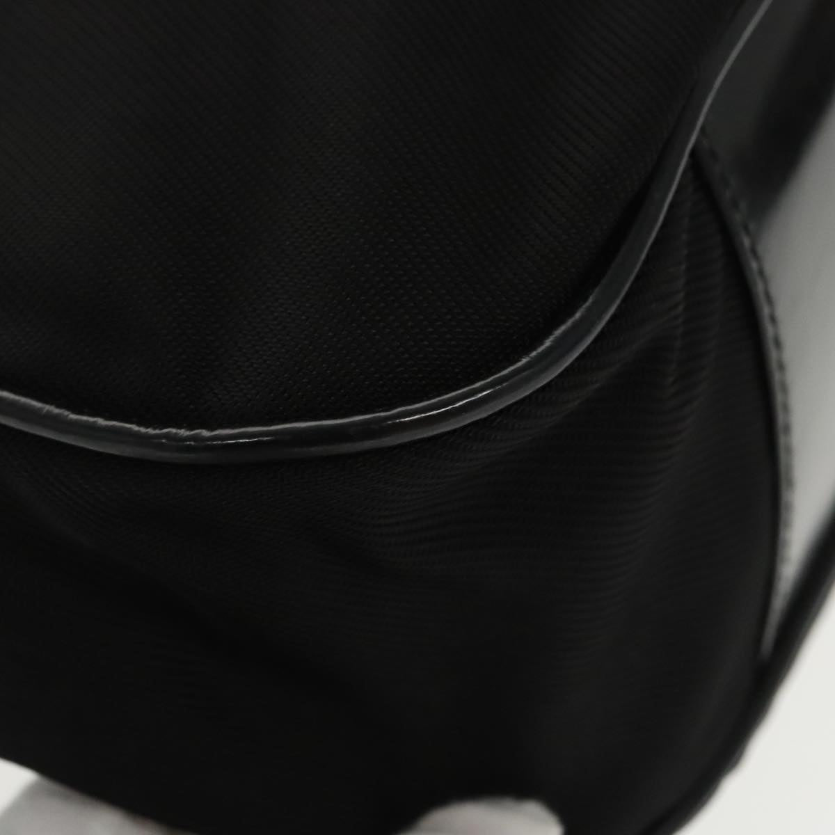 GUCCI Bamboo Hand Bag Nylon 2way Black Silver 001 2058 1577 5 ti2381