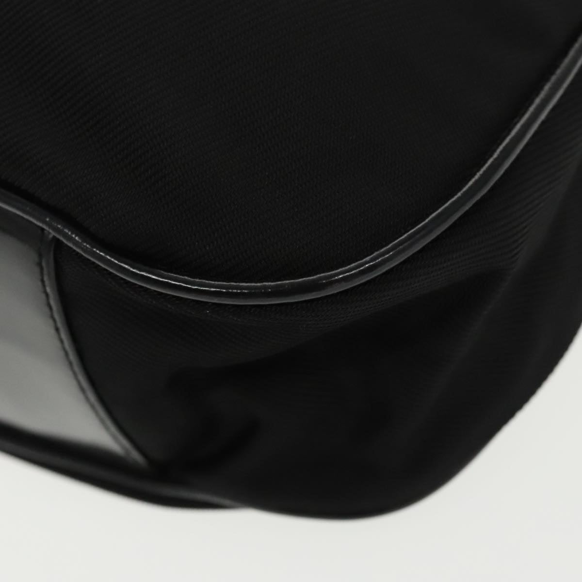GUCCI Bamboo Hand Bag Nylon 2way Black Silver 001 2058 1577 5 ti2381