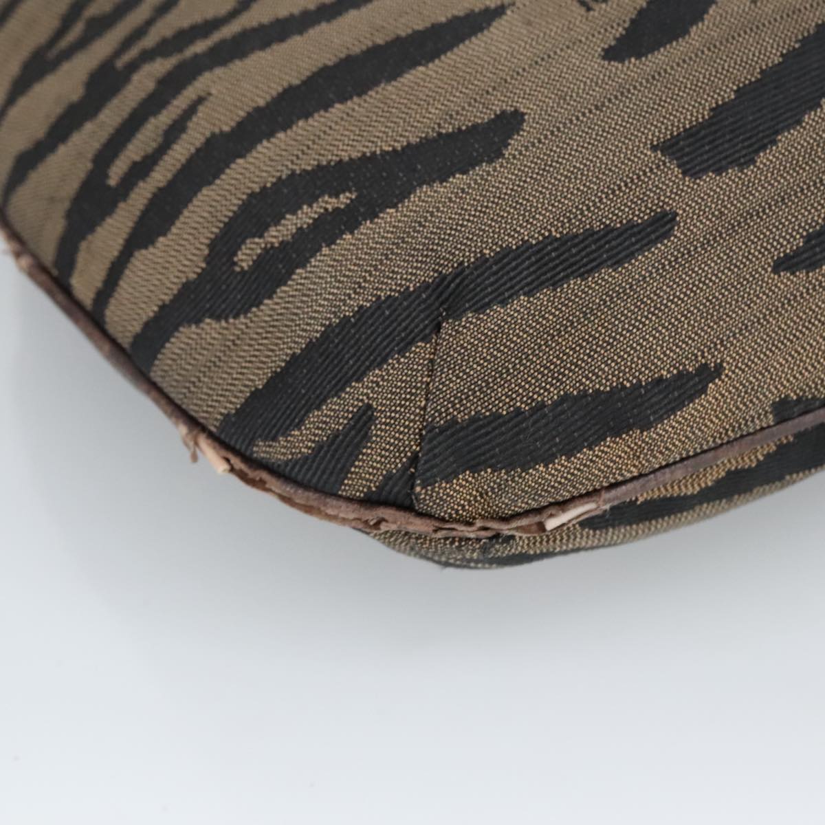 FENDI Hand Bag Canvas Brown ti2388