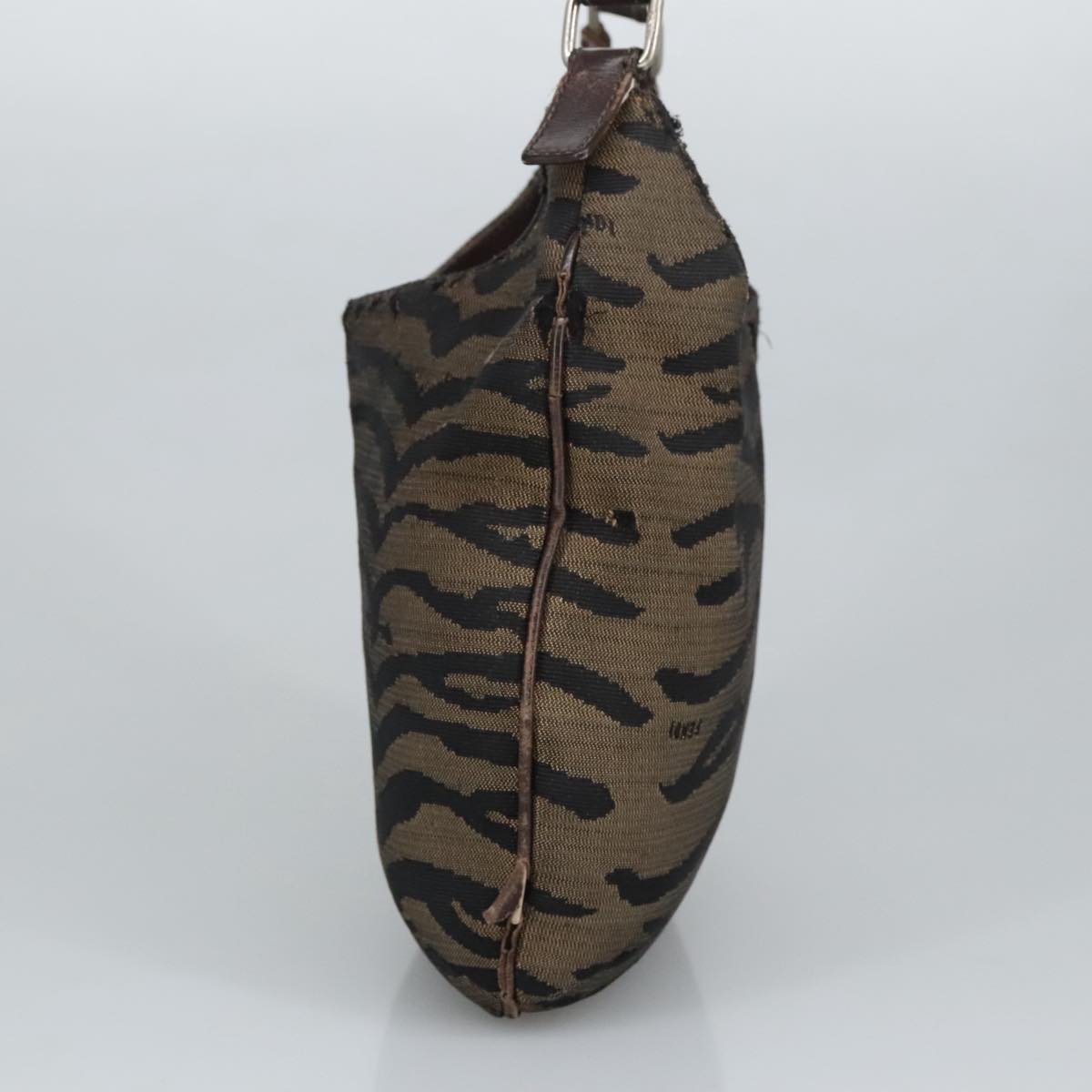 FENDI Hand Bag Canvas Brown ti2388