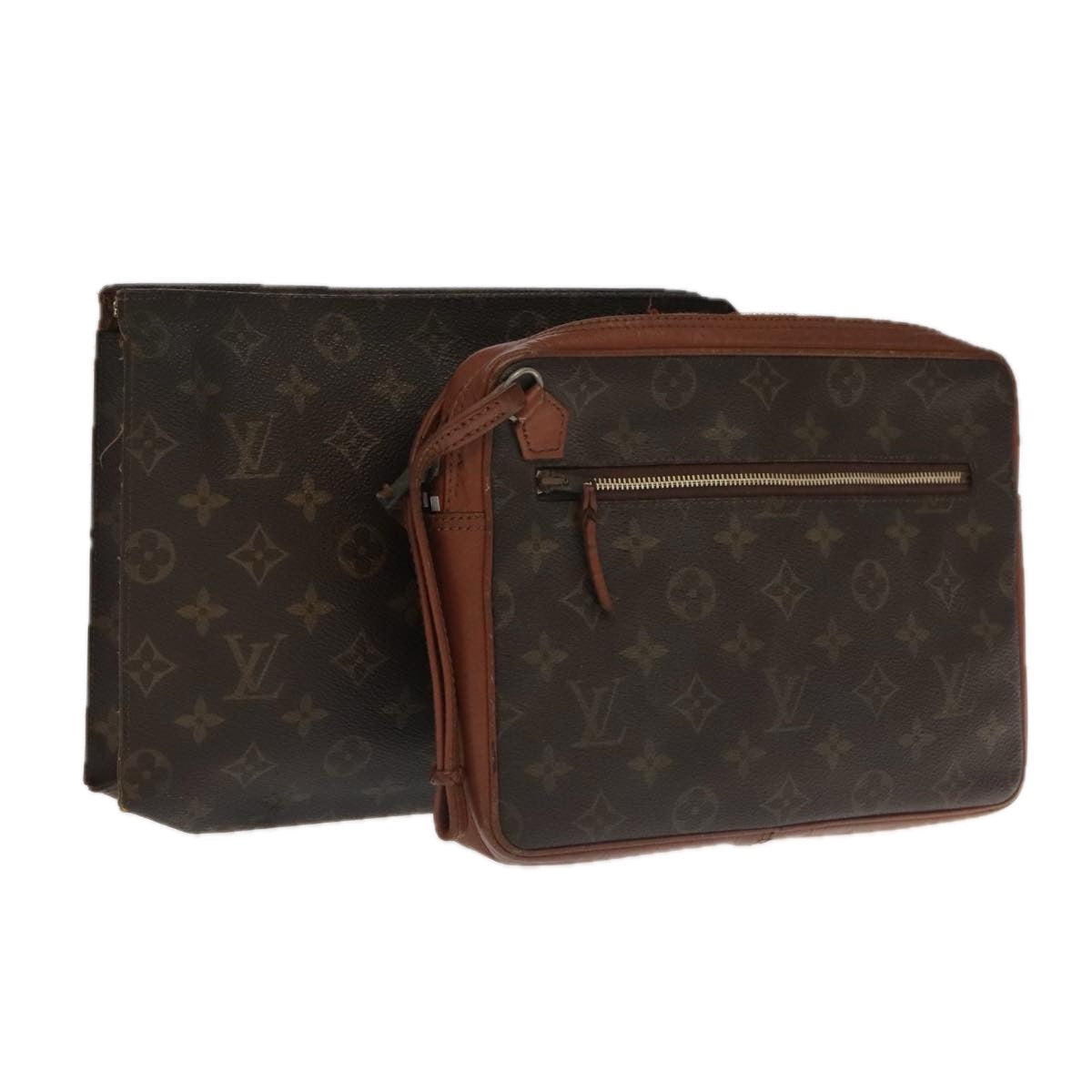 LOUIS VUITTON Monogram Clutch Bag 2Set LV ti2508