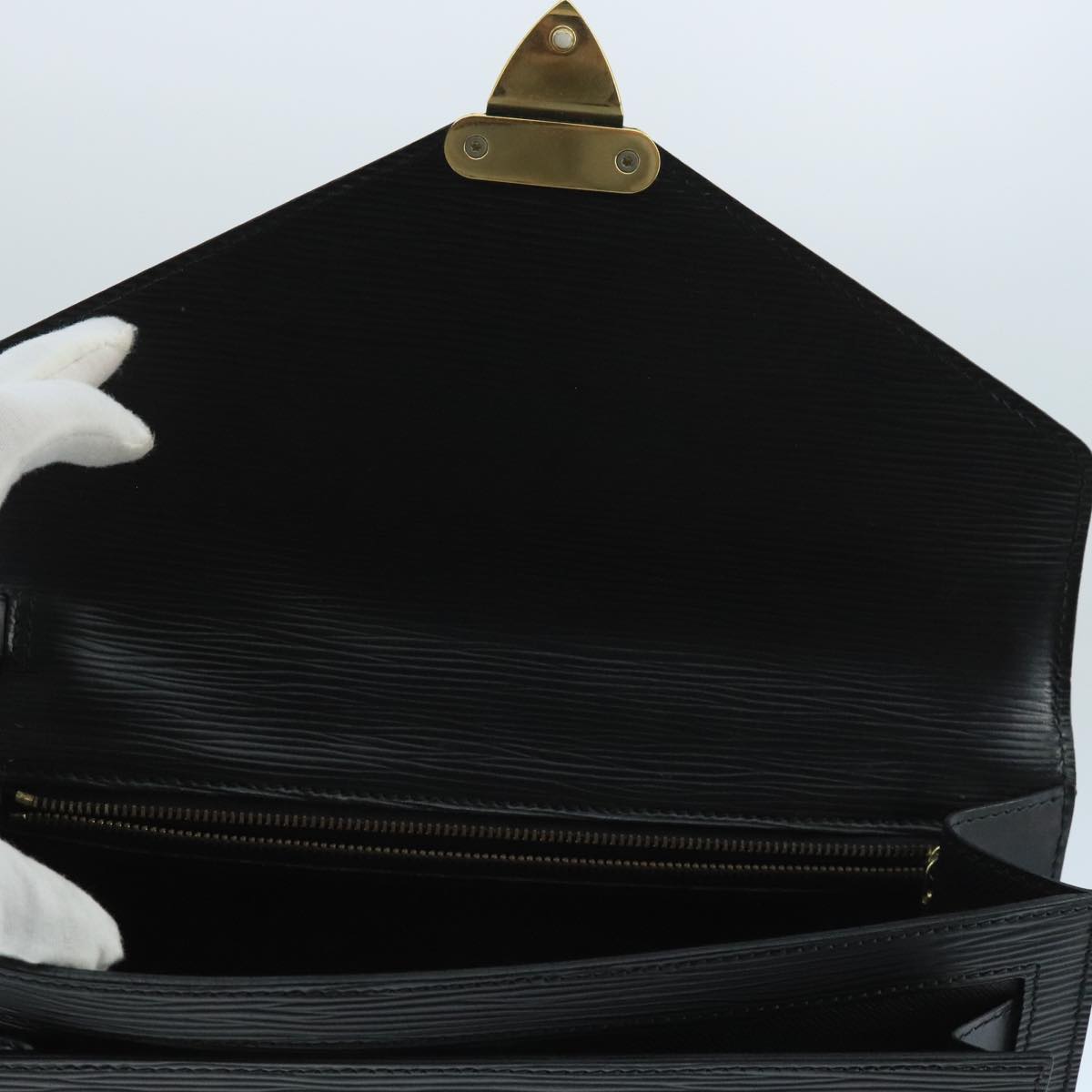 LOUIS VUITTON Epi Serie Dragonne Hand Bag Black Noir M52612 LV ti2612