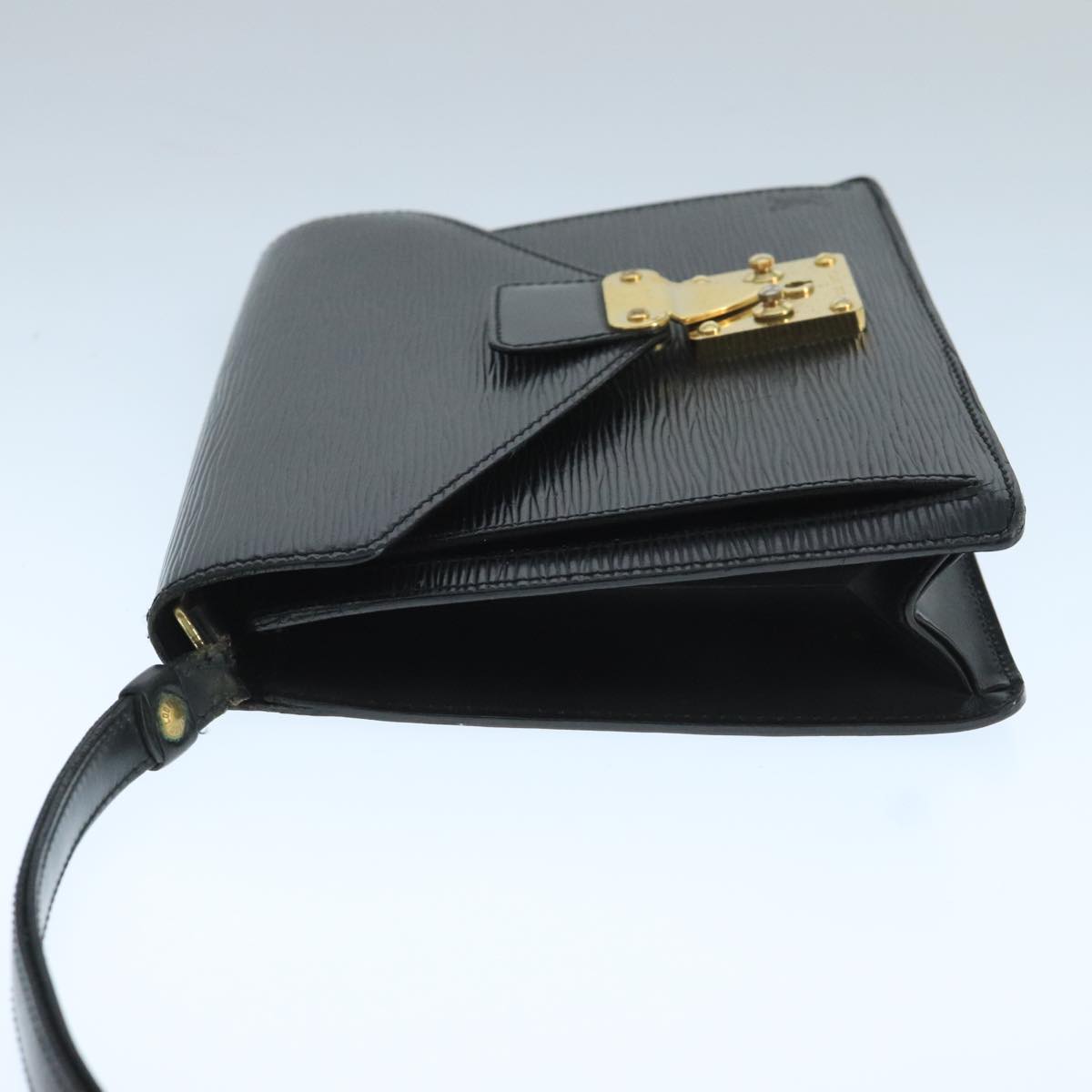 LOUIS VUITTON Epi Serie Dragonne Hand Bag Black Noir M52612 LV ti2612
