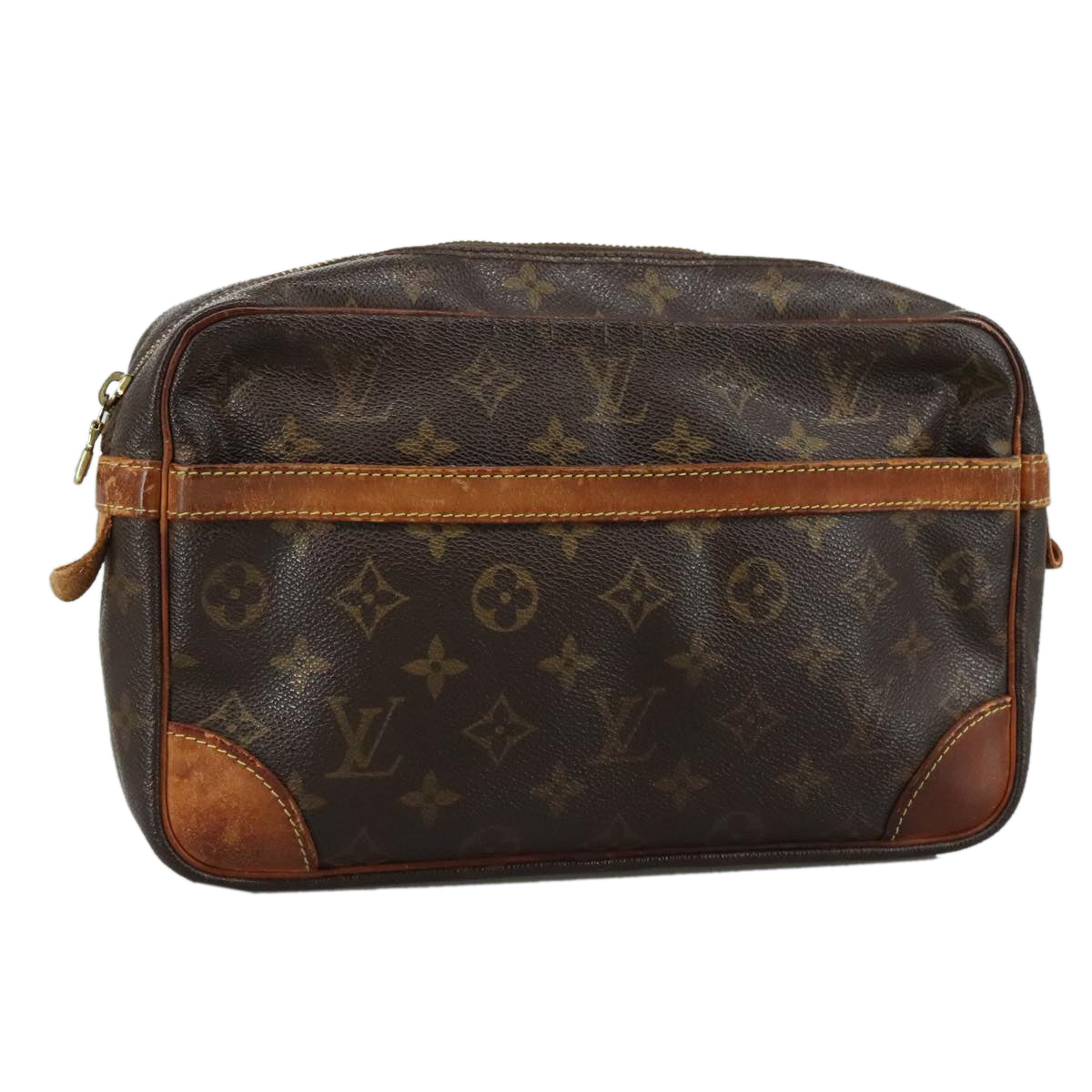 LOUIS VUITTON Monogram Compiegne 28 Clutch Bag M51845 LV ti2613