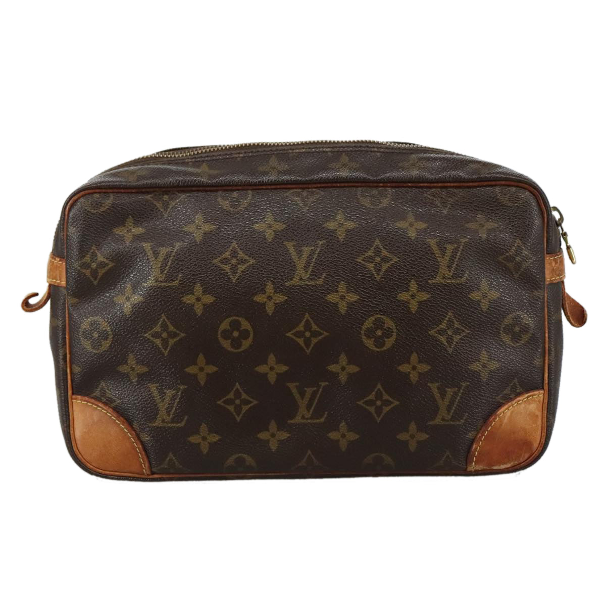 LOUIS VUITTON Monogram Compiegne 28 Clutch Bag M51845 LV ti2613