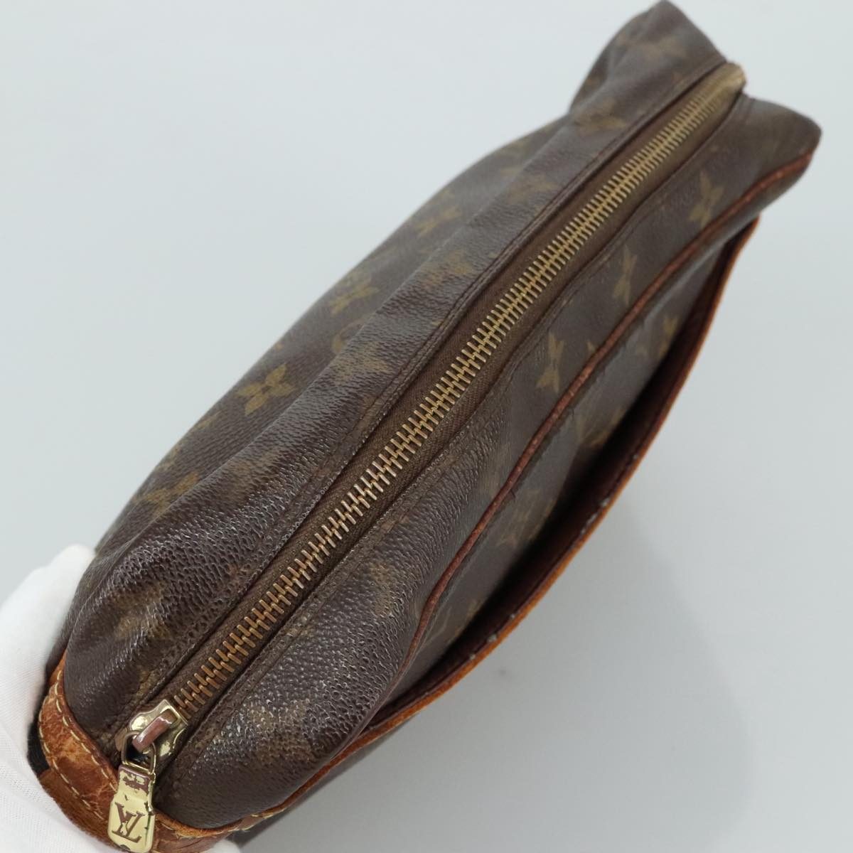 LOUIS VUITTON Monogram Compiegne 28 Clutch Bag M51845 LV ti2613