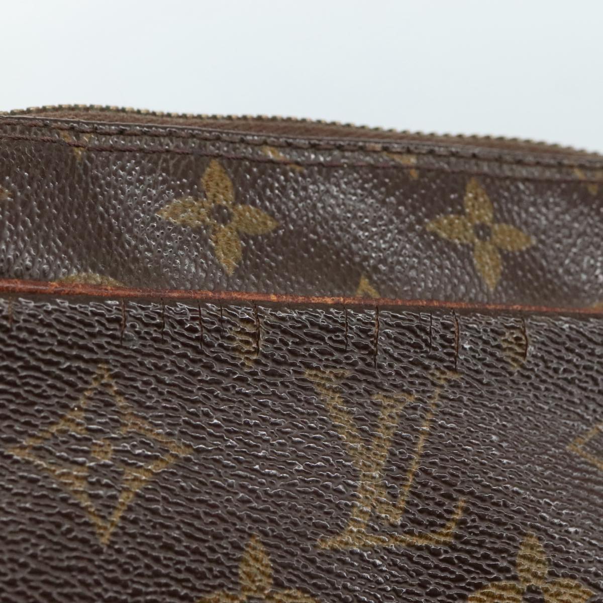 LOUIS VUITTON Monogram Compiegne 28 Clutch Bag M51845 LV ti2613