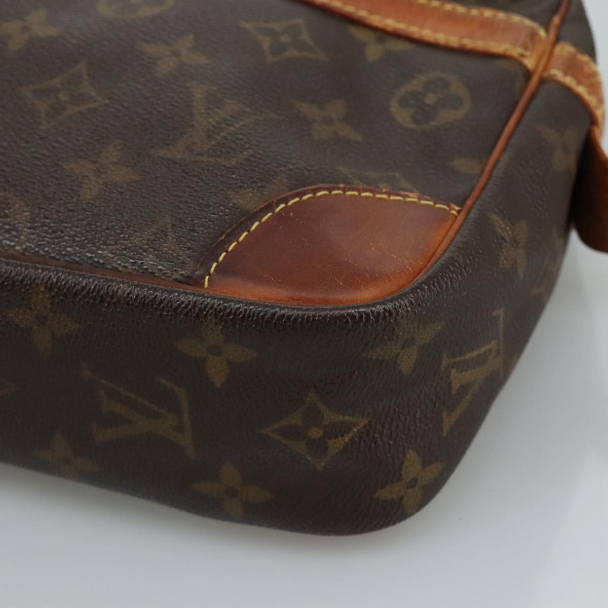 LOUIS VUITTON Monogram Compiegne 28 Clutch Bag M51845 LV ti2613