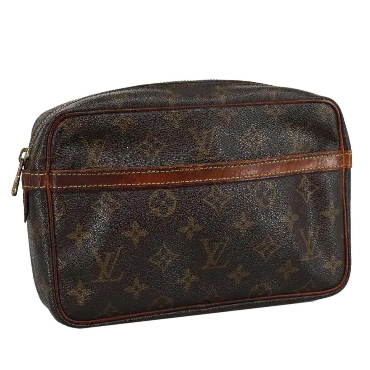 LOUIS VUITTON Monogram Compiegne 23 Clutch Bag M51847 LV ti2614