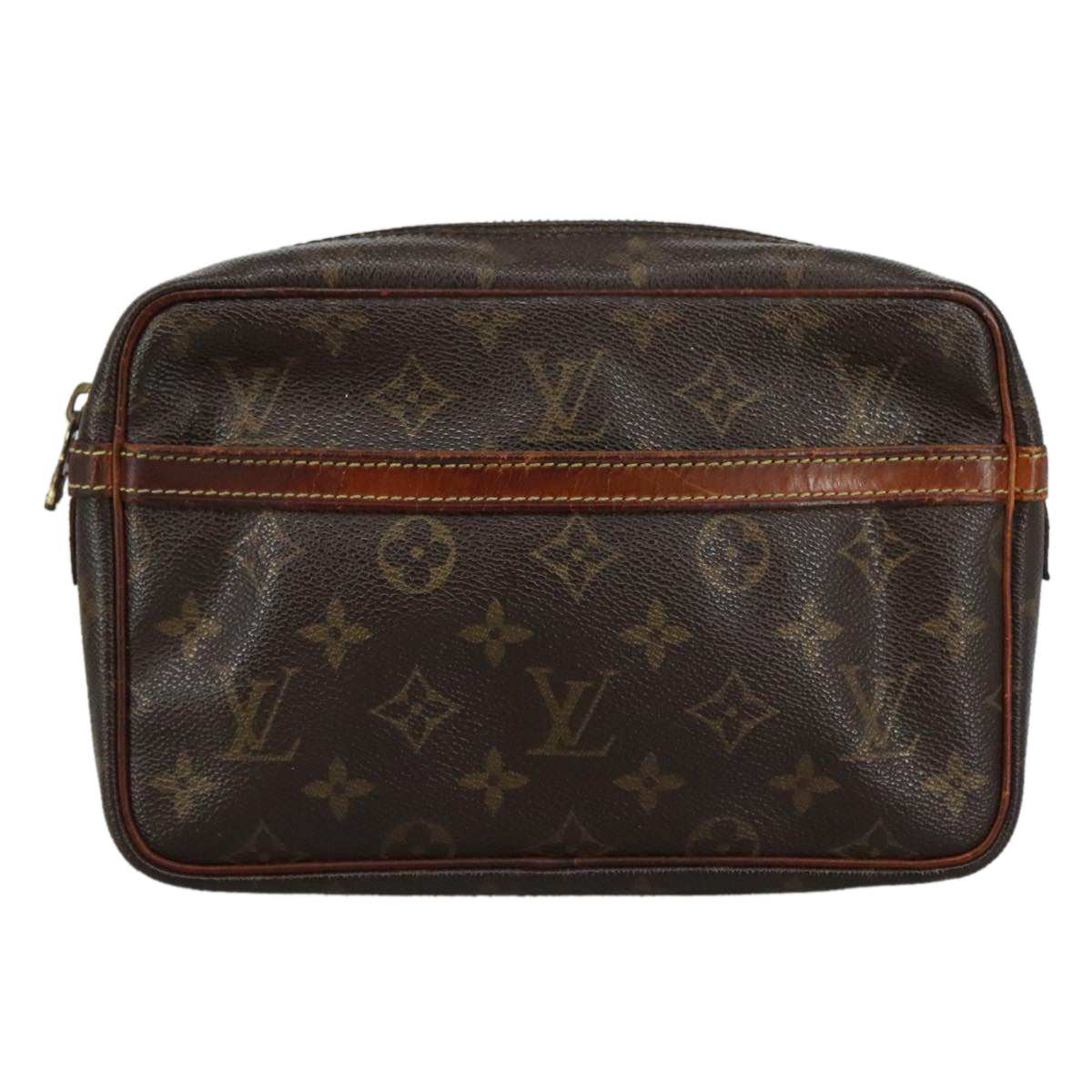 LOUIS VUITTON Monogram Compiegne 23 Clutch Bag M51847 LV ti2614