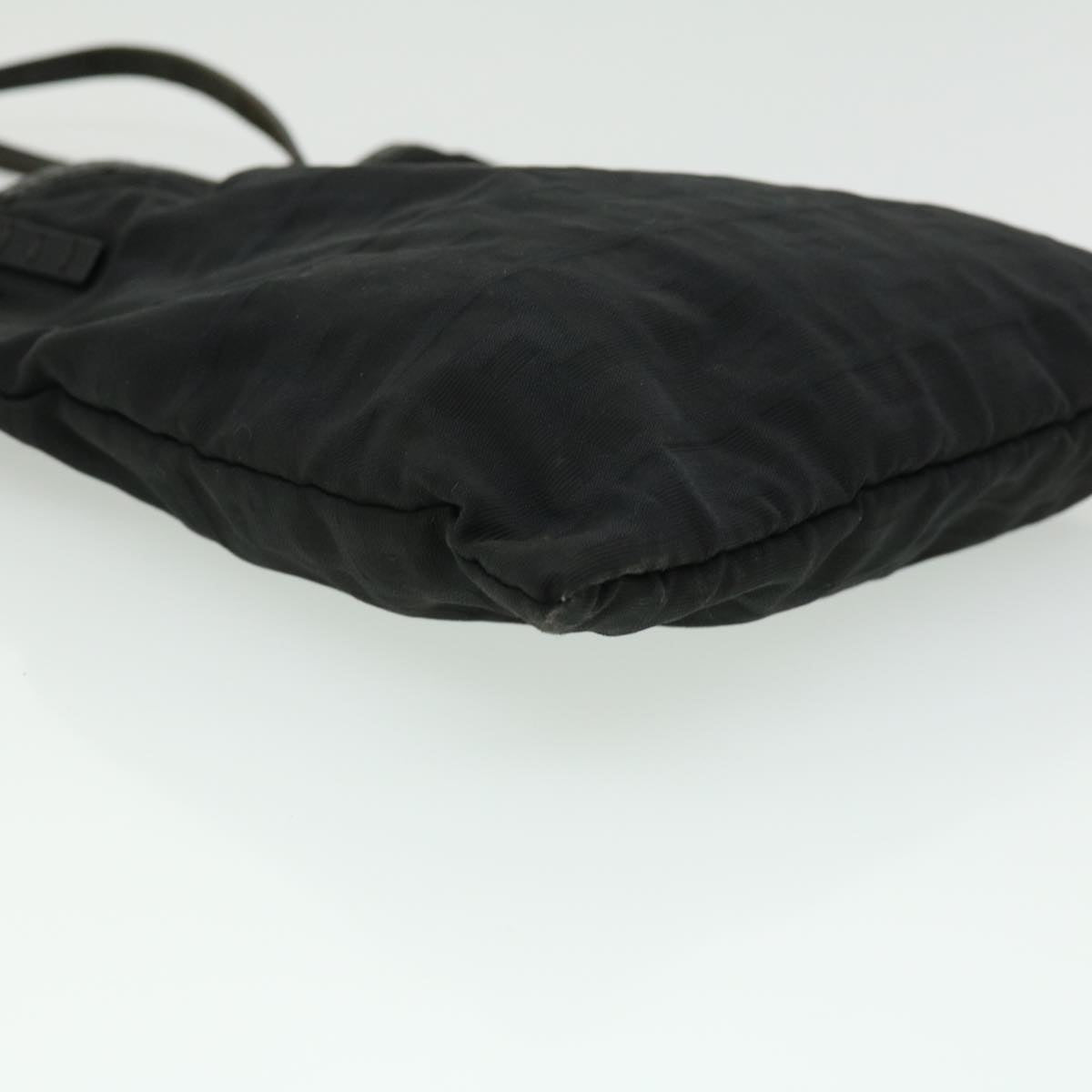 FENDI Zucca Canvas Tote Bag Nylon Black ti664