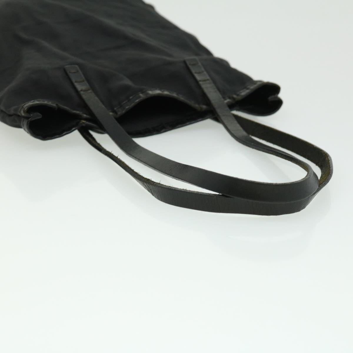 FENDI Zucca Canvas Tote Bag Nylon Black ti664