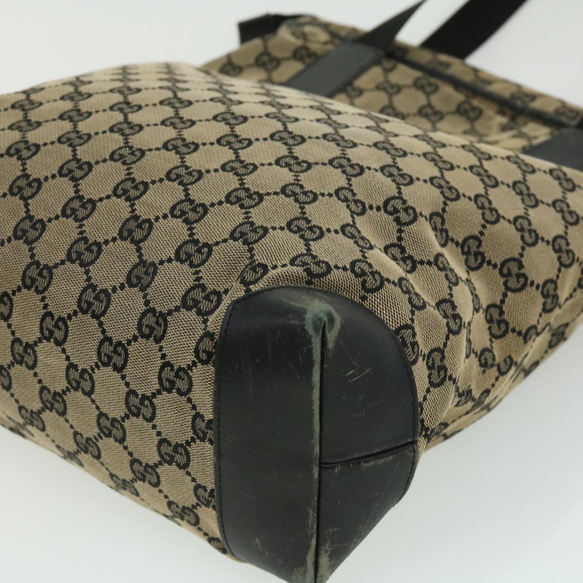 GUCCI GG Canvas Tote Bag Beige ti667