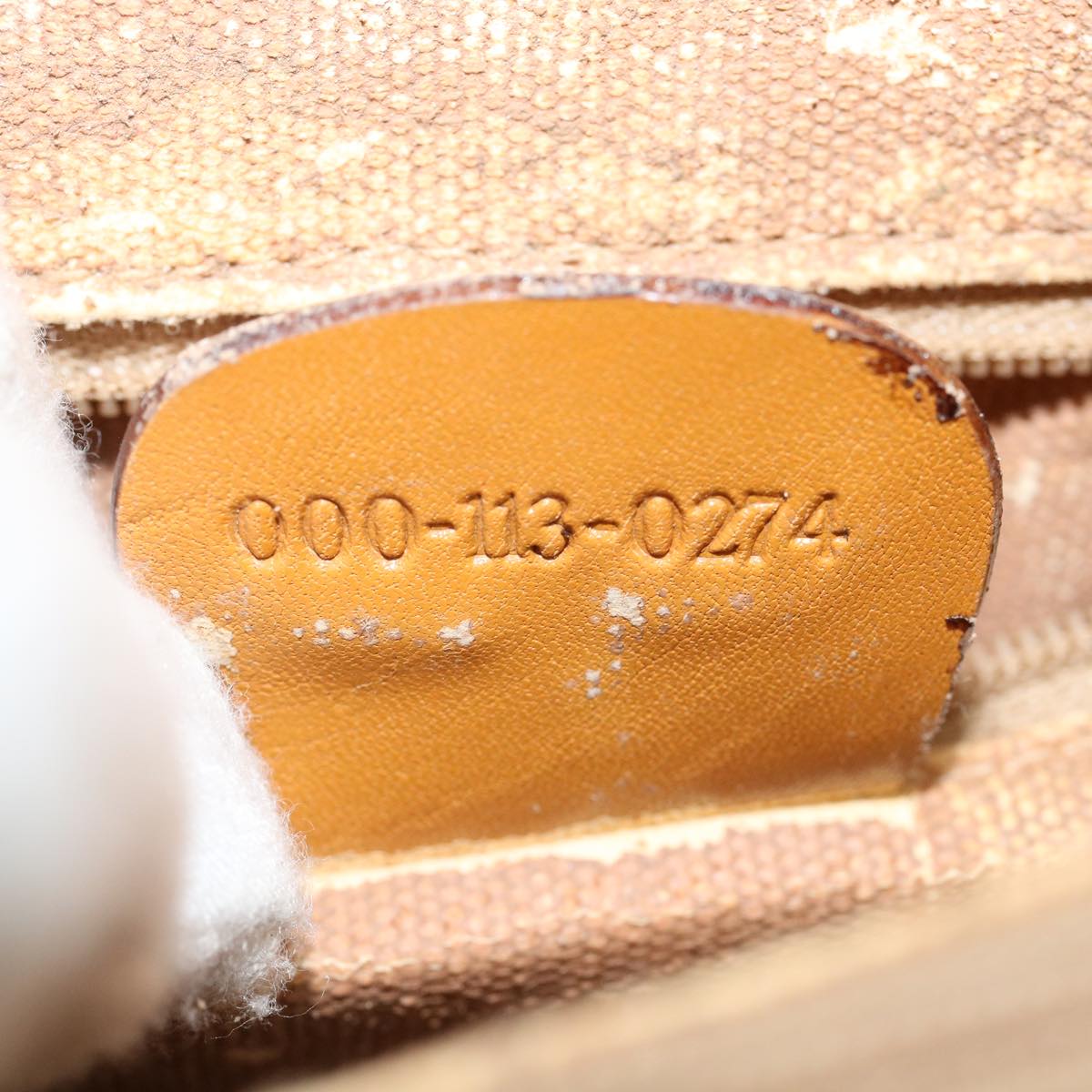 GUCCI Hand Bag Leather Brown 0001130274 ti674