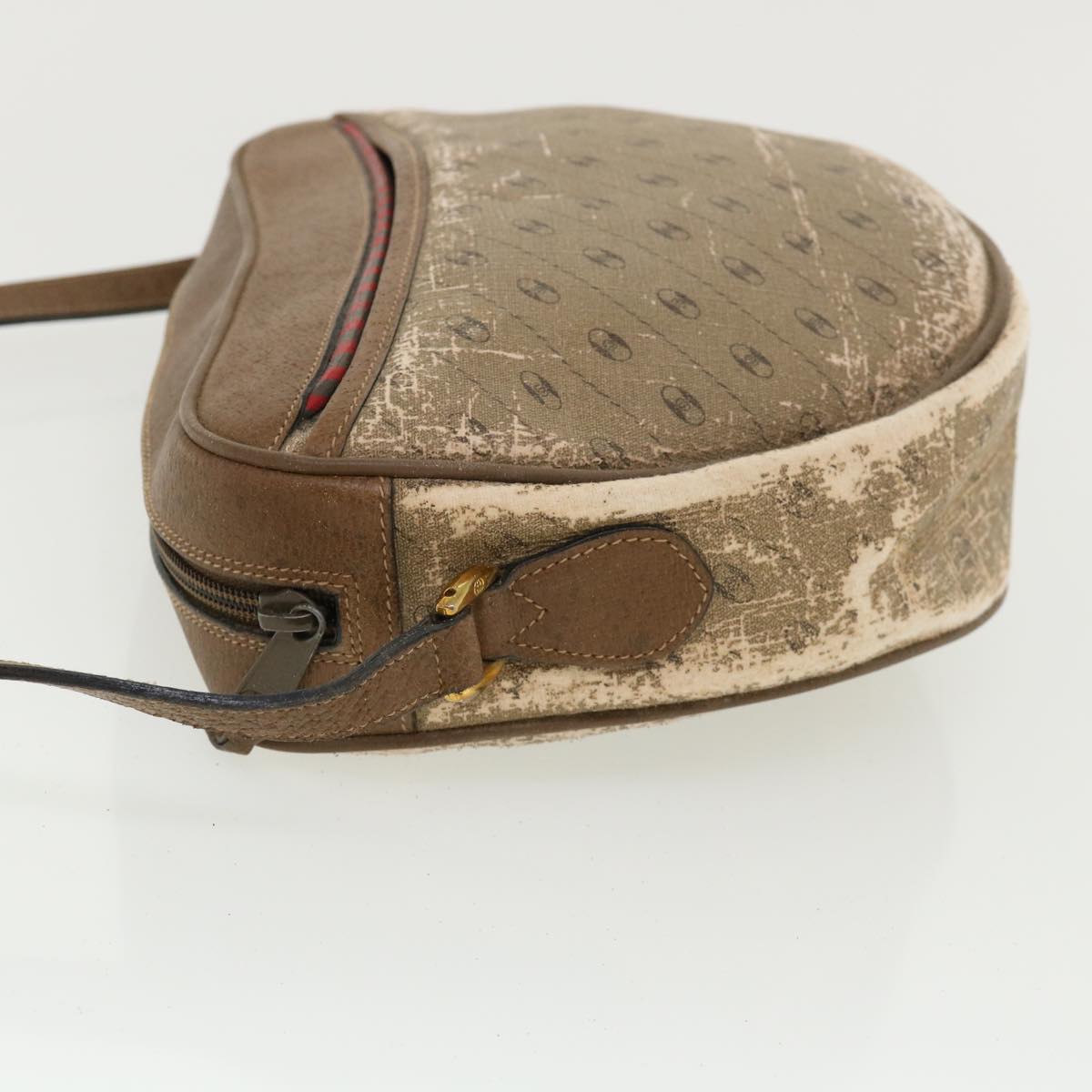 GUCCI Shoulder Bag PVC Leather 2Set Beige ti780