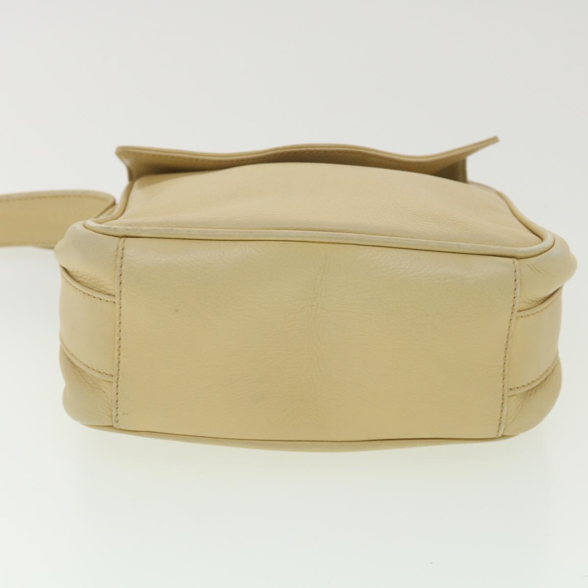 GUCCI Shoulder Bag Leather Beige 007 1014 0201 ti909