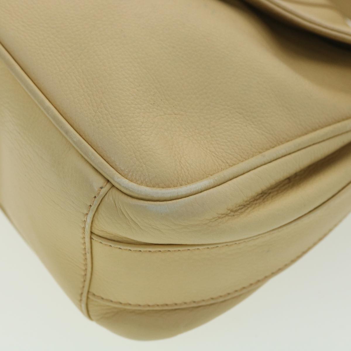 GUCCI Shoulder Bag Leather Beige 007 1014 0201 ti909