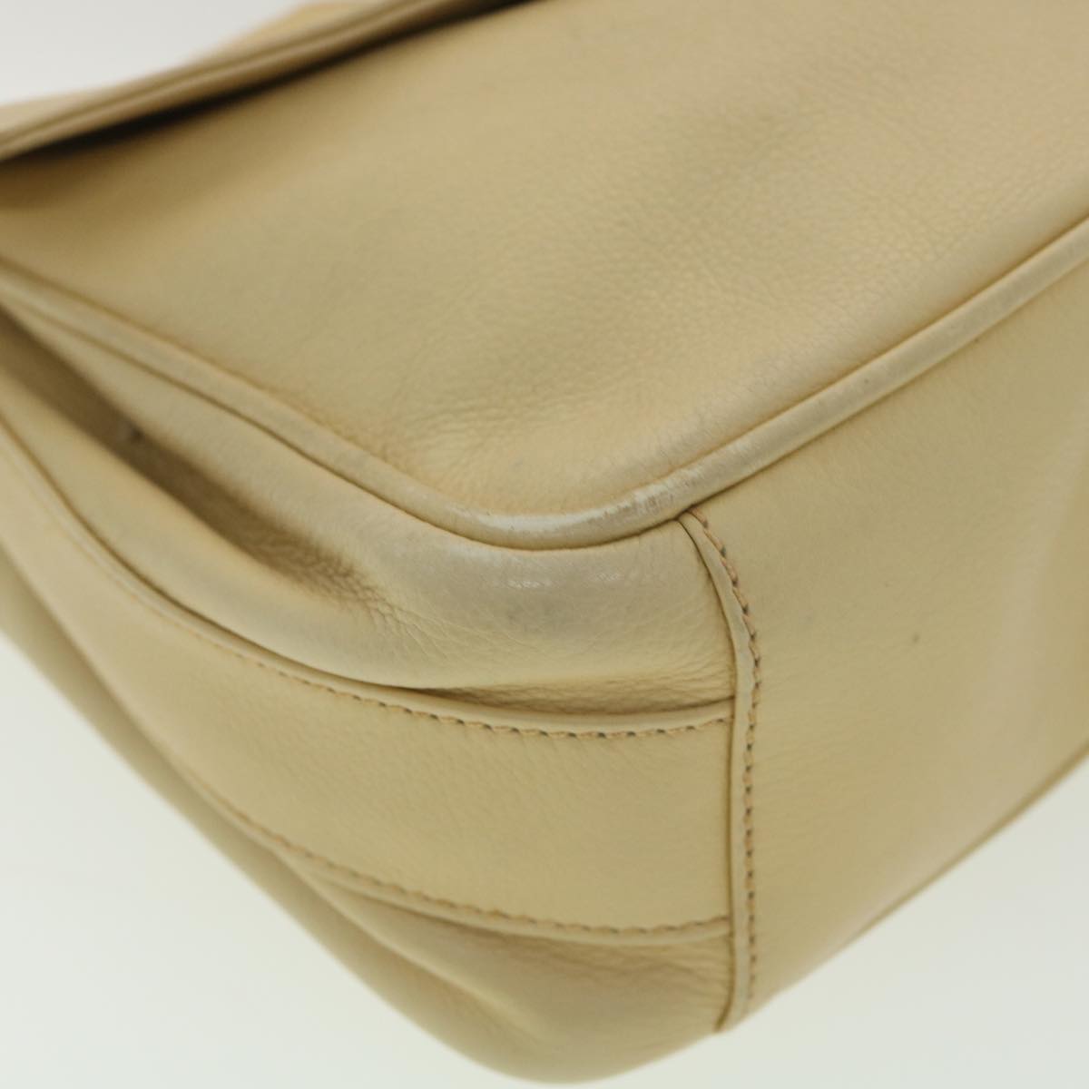 GUCCI Shoulder Bag Leather Beige 007 1014 0201 ti909