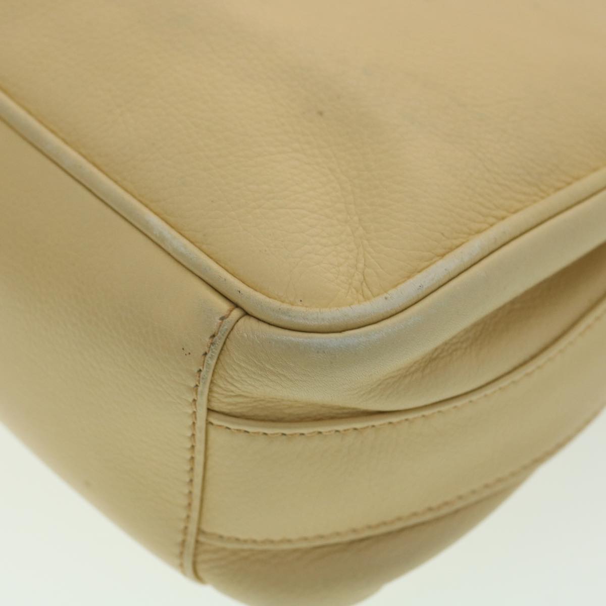 GUCCI Shoulder Bag Leather Beige 007 1014 0201 ti909